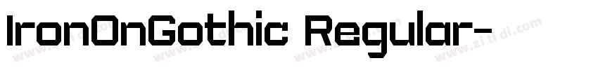 IronOnGothic Regular字体转换